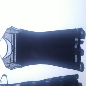 Black Mesh Youth Dress